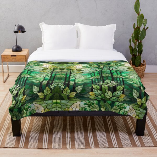 Item preview, Bosque verde exuberante del vitral designed and sold by NolineXpression.