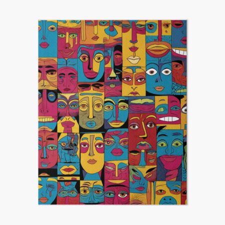 Item preview, Faces of Many Moods: A Colorful Puzzle designed and sold by FaceMood.