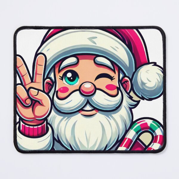 Item preview, Peace Sign Santa Winking designed and sold by lubushop1.