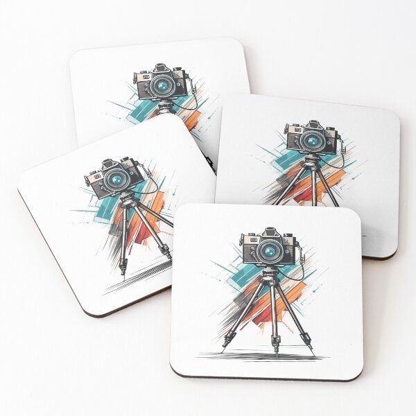Item preview, Vintage Camera on Tripod Art Print designed and sold by drawbey.
