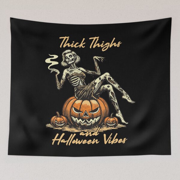 Item preview, Thick Thighs And Halloween Vibes Fun designed and sold by LuminOrb.