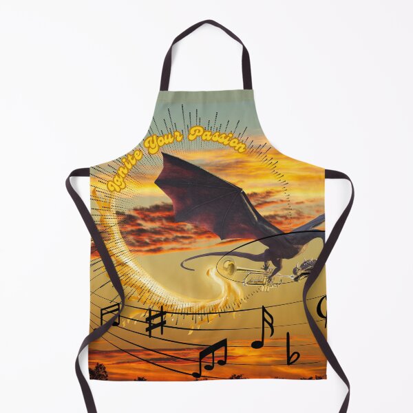 Item preview, Ignite Your Passion - Dragon Blowing Fire through a Trumpet designed and sold by Semi-quaver.