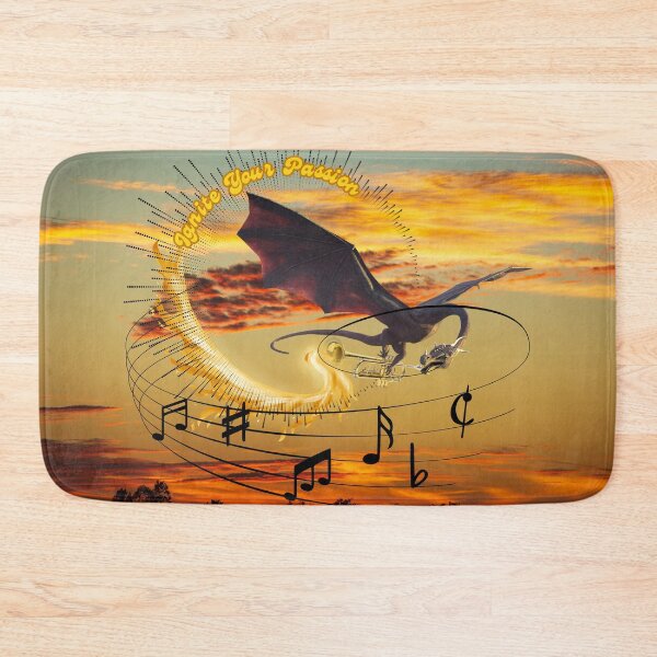 Item preview, Ignite Your Passion - Dragon Blowing Fire through a Trumpet designed and sold by Semi-quaver.