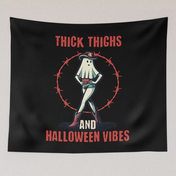 Item preview, Thick Thighs and Fun Halloween Vibes designed and sold by LuminOrb.