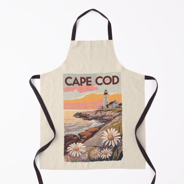 Item preview, Cape Cod Massachusetts Painterly Travel Art Vintage designed and sold by KrisSidDesigns.
