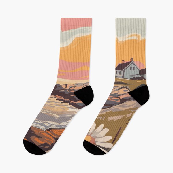 Item preview, Cape Cod Massachusetts Painterly Travel Art Vintage designed and sold by KrisSidDesigns.