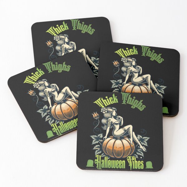 Item preview, Thick Thighs Halloween Vibes Fun designed and sold by LuminOrb.