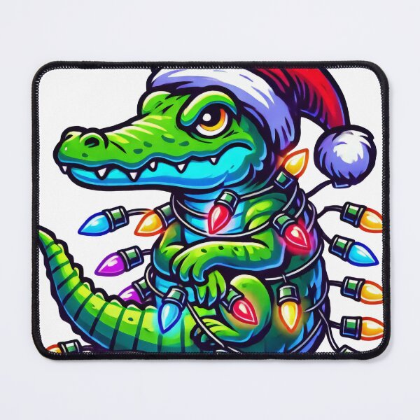 Item preview, Festive Alligator Wrapped in Christmas Lights designed and sold by lubushop1.