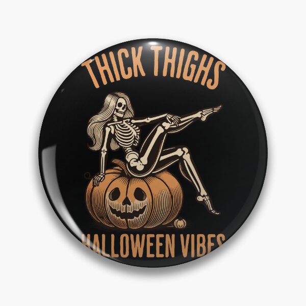 Item preview, Thick Thighs Spooky Halloween Vibes Fun designed and sold by LuminOrb.