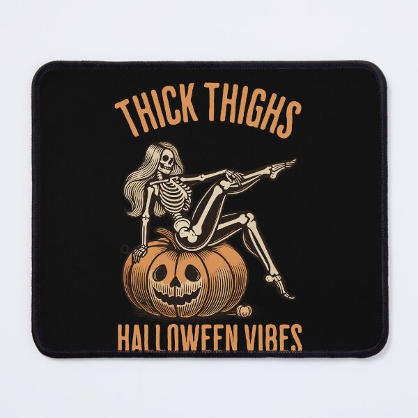 Item preview, Thick Thighs Spooky Halloween Vibes Fun designed and sold by LuminOrb.