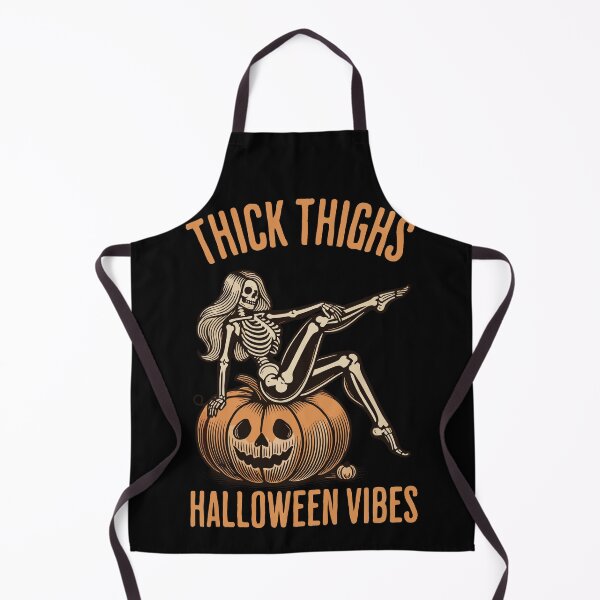 Item preview, Thick Thighs Spooky Halloween Vibes Fun designed and sold by LuminOrb.