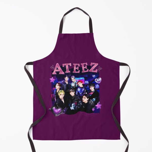 Item preview, ATEEZ Purple Collage: Vibrant Kpop Group Art designed and sold by AJUNICE STUDIO.