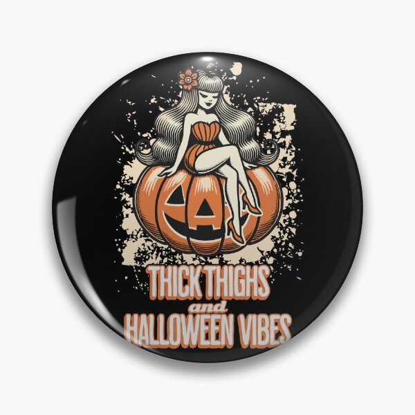 Item preview, Thick Thighs and Halloween Vibes Fun designed and sold by LuminOrb.