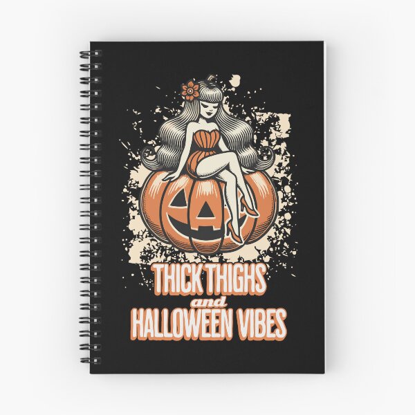 Item preview, Thick Thighs and Halloween Vibes Fun designed and sold by LuminOrb.