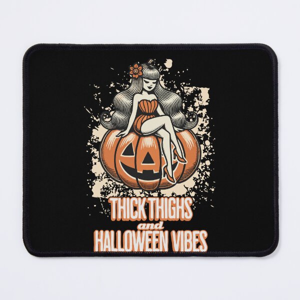 Item preview, Thick Thighs and Halloween Vibes Fun designed and sold by LuminOrb.
