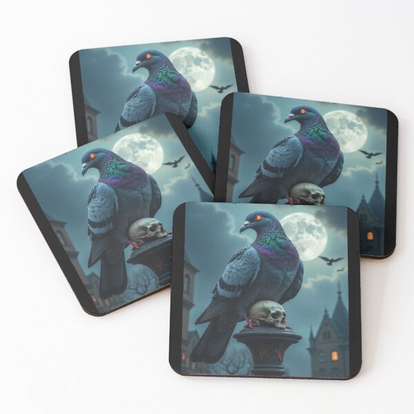 Item preview, Creepy Pigeon With Skull designed and sold by JustCrazyPigeon.