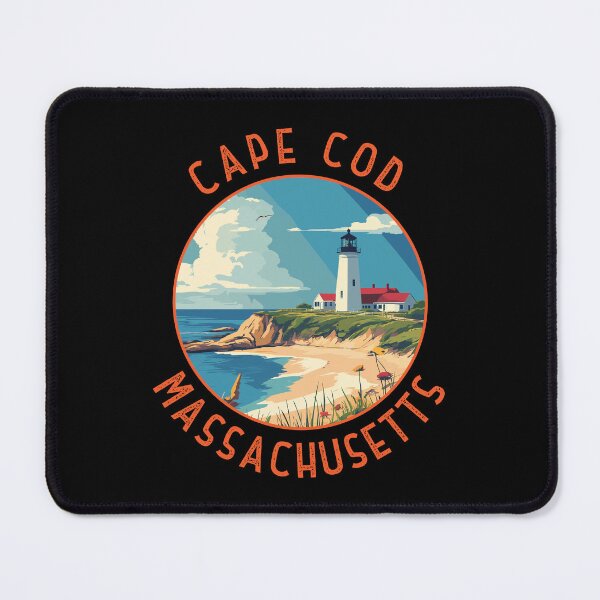 Item preview, Cape Cod Massachusetts Retro Distressed Circle designed and sold by KrisSidDesigns.