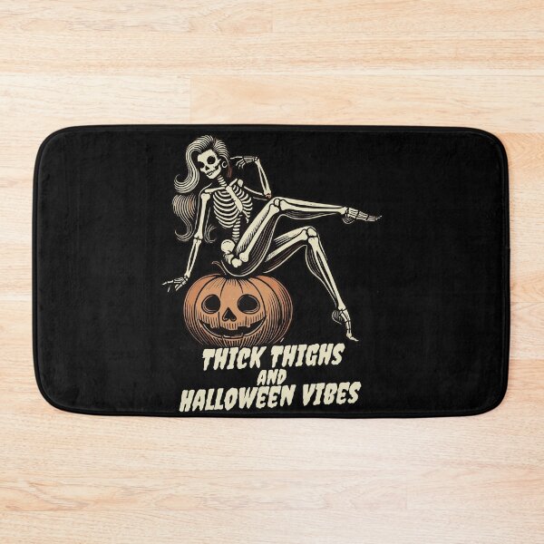 Item preview, Funny Halloween Vibes Thick Thighs Skeleton Art designed and sold by LuminOrb.