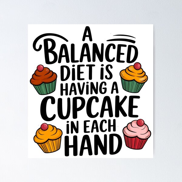 Item preview, A Cupcake In Each Hand designed and sold by Angry Swan Designs.