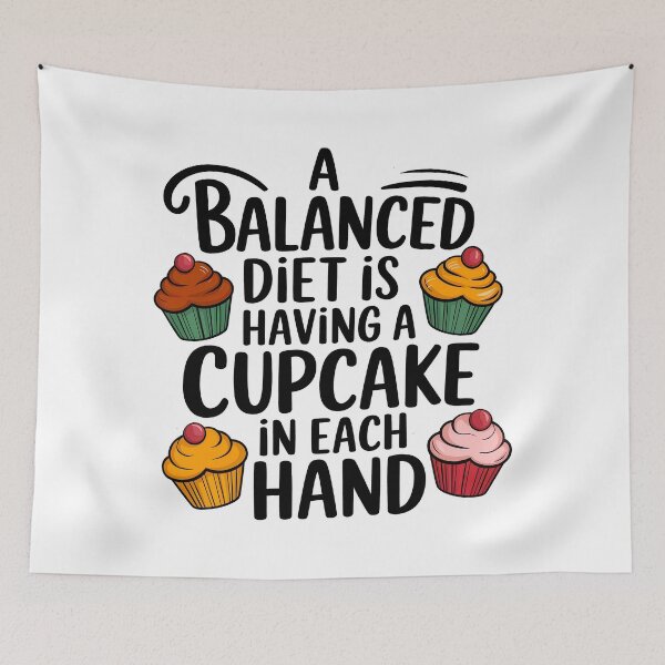 Item preview, A Cupcake In Each Hand designed and sold by Angry Swan Designs.