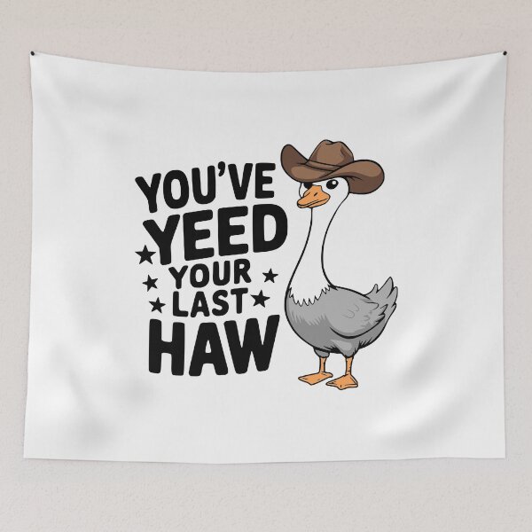 Item preview, You've Yeed Your Last Haw! Cute Cowboy Goose designed and sold by PMCreative.