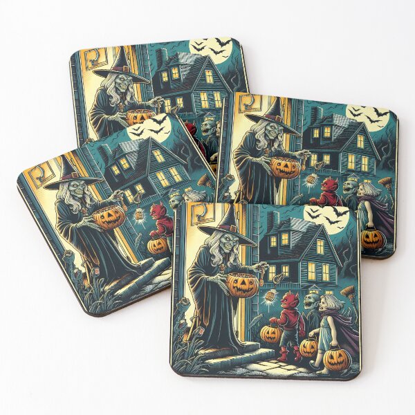 Item preview, Vintage Halloween Trick or Treat Night - Spooky Retro Art designed and sold by HeeShirt.