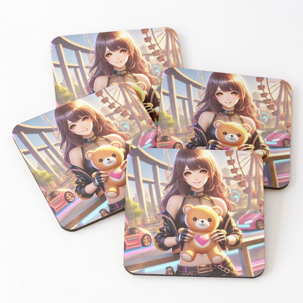 Item preview, A girl with a teddy bear designed and sold by tiktoker-lt.