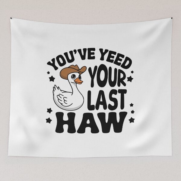 Item preview, You've Yeed Your Last Haw! Funny Cowboy Goose designed and sold by PMCreative.