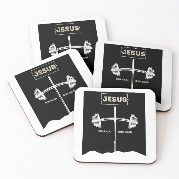 Item preview, Jesus Barbell Cross designed and sold by Holy Coast Threads (Formerly ChristianFlower).