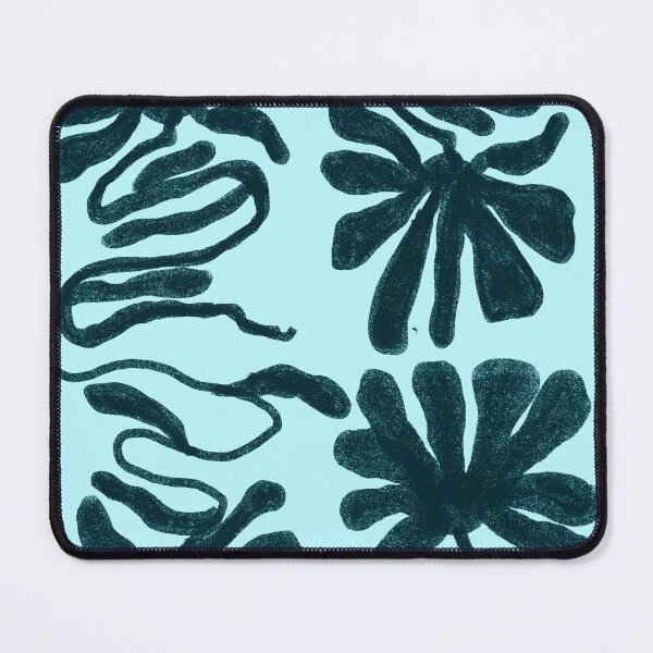 Item preview, Blue and Teal Boho Abstract Flower designed and sold by bowsbotanicals.