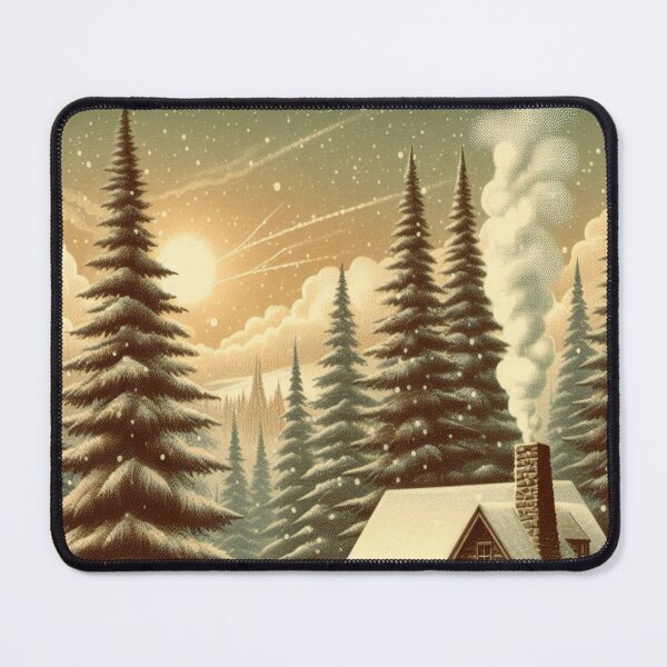 Item preview, Vintage Winter Cabin 1 designed and sold by harwoodkp.
