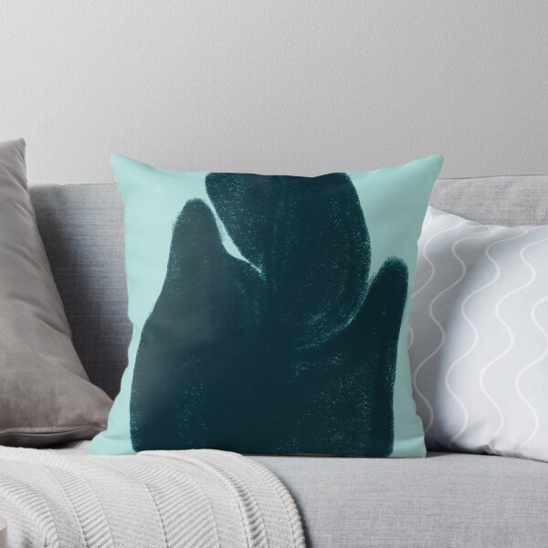 Item preview, Turquoise Abstract Boho Leaf designed and sold by bowsbotanicals.