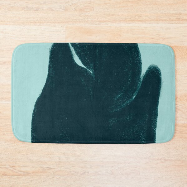 Item preview, Turquoise Abstract Boho Leaf designed and sold by bowsbotanicals.