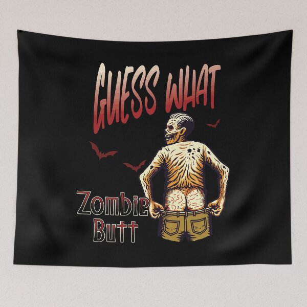 Item preview, Guess What Zombie Butt Halloween Fun designed and sold by LuminOrb.