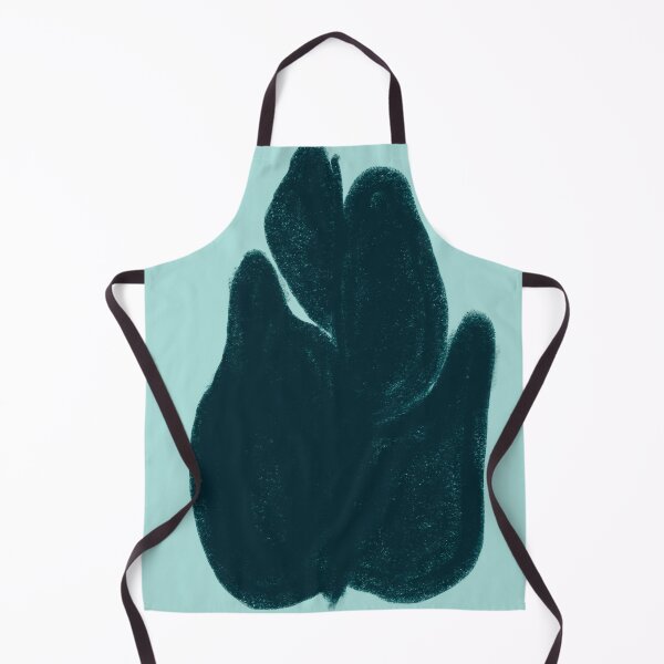 Item preview, Turquoise Abstract Boho Leaf designed and sold by bowsbotanicals.