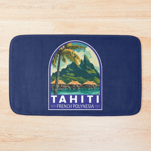 Item preview, Tahiti French Polynesia Travel Art Emblem designed and sold by KrisSidDesigns.
