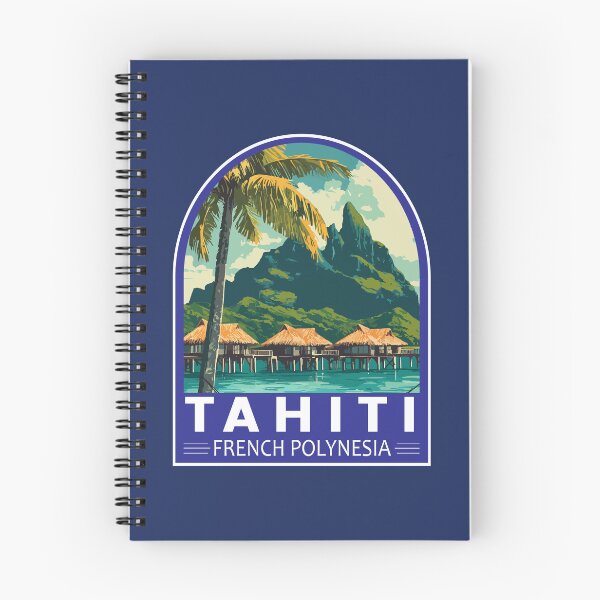 Item preview, Tahiti French Polynesia Travel Art Emblem designed and sold by KrisSidDesigns.