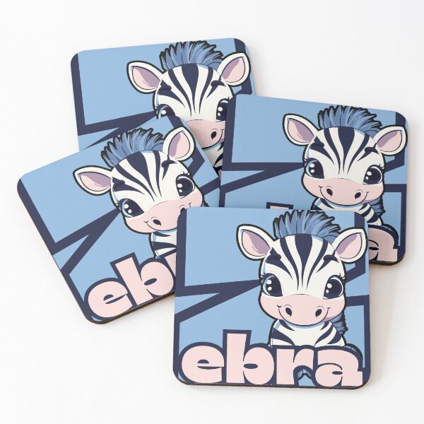 Item preview, Cute Zebra - Animal Alphabet Letters designed and sold by TuncGK.