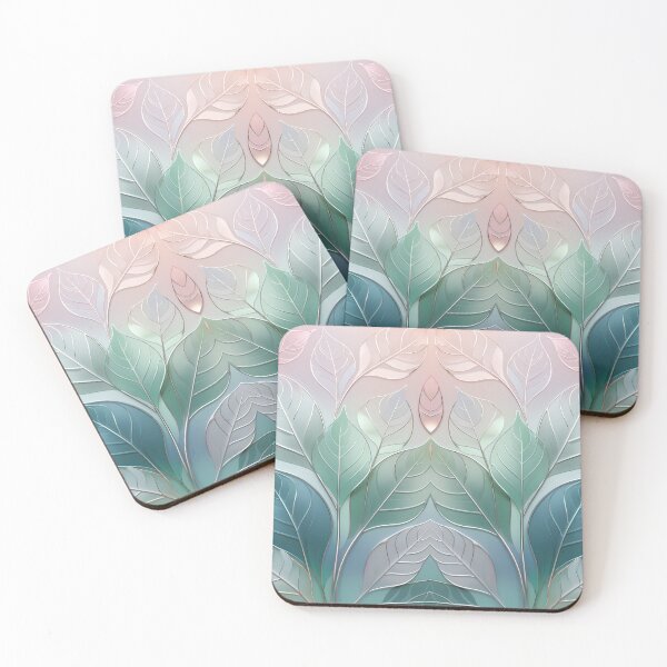 Item preview,  Elegant pastel leaf  designed and sold by NolineXpression.