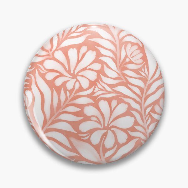 Item preview, Carnation floral pattern in peach fuzz pink designed and sold by Miss-Belle.