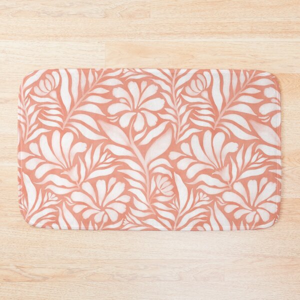 Item preview, Carnation floral pattern in peach fuzz pink designed and sold by Miss-Belle.