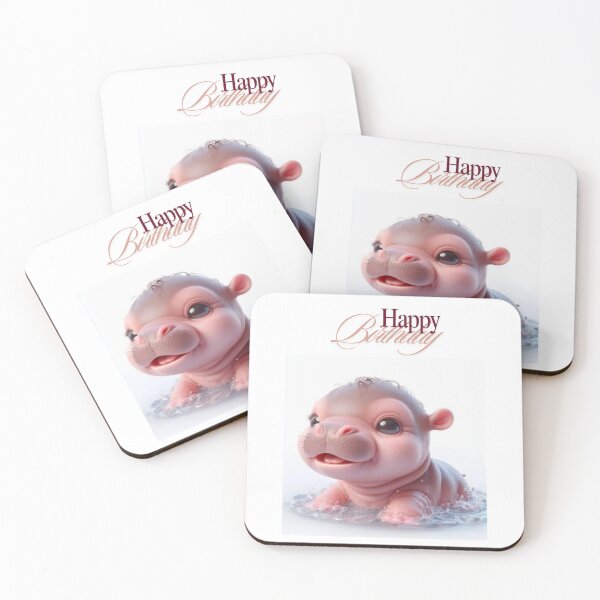 Item preview, Moo Deng Feliz Cumpleaños 2 designed and sold by Apple-Design369.