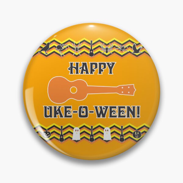 Item preview, Happy Uke-o-Ween Ugly Sweater Design designed and sold by UkuleleGeorge.