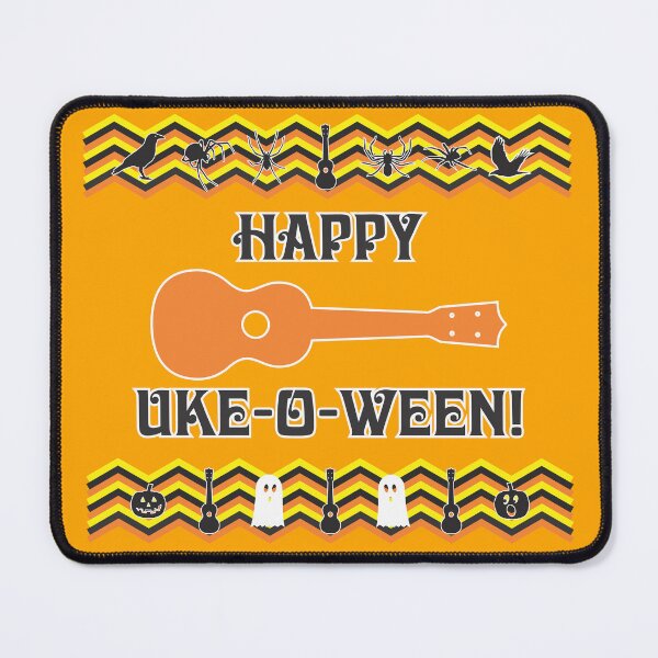 Item preview, Happy Uke-o-Ween Ugly Sweater Design designed and sold by UkuleleGeorge.