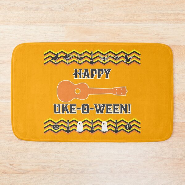 Item preview, Happy Uke-o-Ween Ugly Sweater Design designed and sold by UkuleleGeorge.