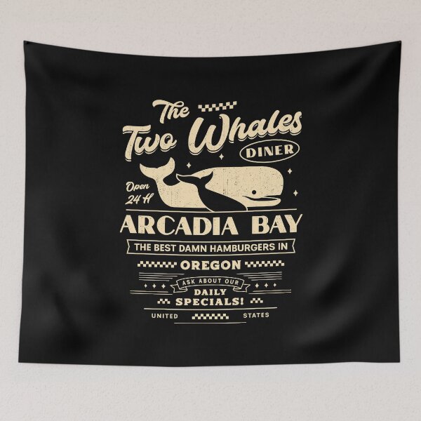Item preview, The Two Whales Diner Emblem designed and sold by Lagelantee.