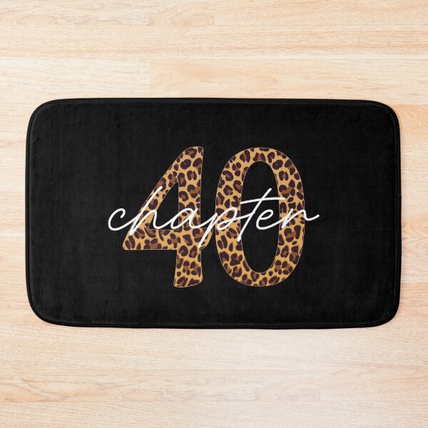 Item preview, 40th Birthday, chapter 40, leopard print designed and sold by iclipart.