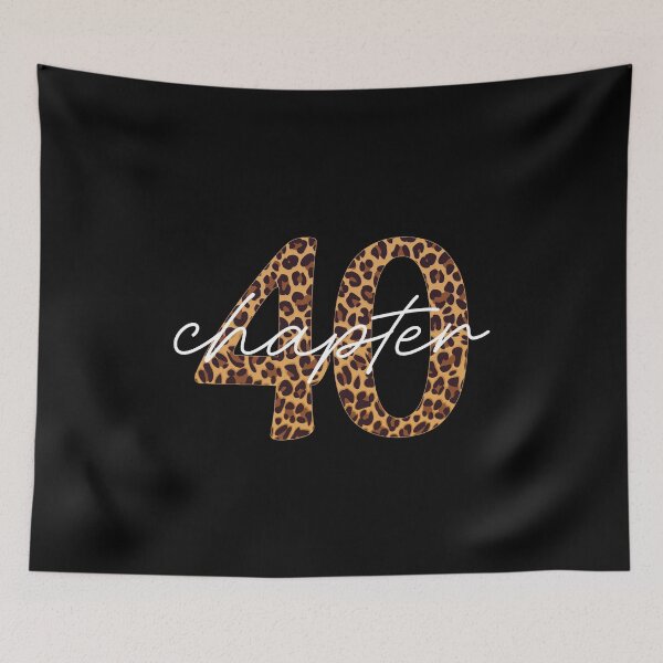 Item preview, 40th Birthday, chapter 40, leopard print designed and sold by iclipart.