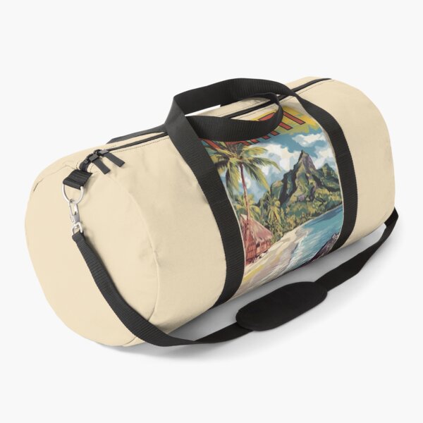 Item preview, Tahiti French Polynesia Painterly Travel Art Vintage designed and sold by KrisSidDesigns.