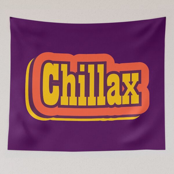 Item preview, Chillax Retro Typography, Vintage Slang Word designed and sold by ArtNoveltee.
